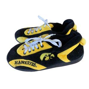 Comfy Feet Womens Size M 7 8 Iowa Hawkeyes Slip On Slippers Rubber Sole